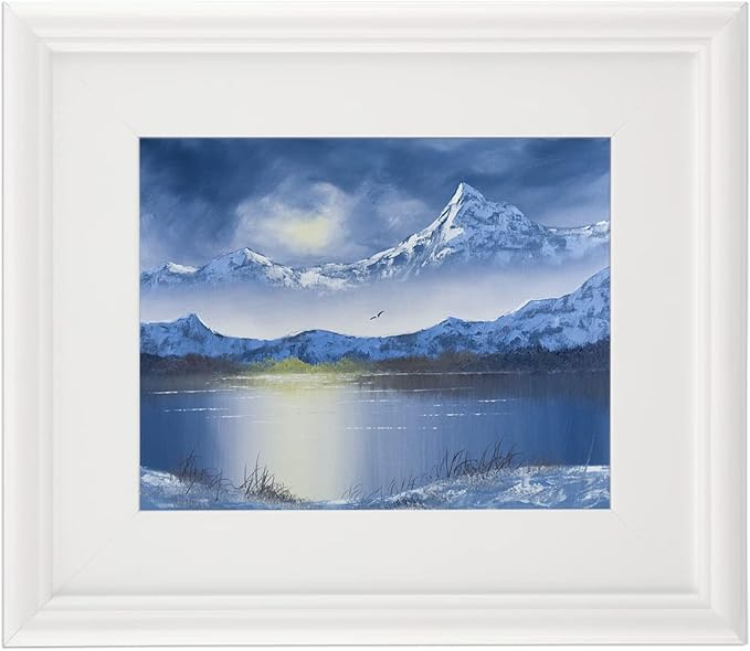 Creative Mark Plein Air Style Frame, White, 6x6-2.75" Wide Moulding with 1/2" Rabbet Depth, Open Back W/O Glazing, Museum Quality, For Art Panels, Stretched Canvas, Pictures & More