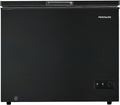 FRIGIDAIRE EFRF7003-BLACK Chest Deep Freezer, 7 Cu. Ft, Black Adjustable Thermostat-Removable Vinyl Coated Wire Basket-Easy Defrost Drain
