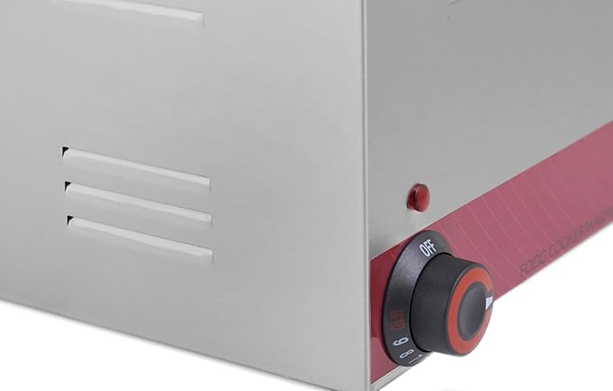 Kratos Commercial Electric Countertop Food Warmer and Cooker, 120V, 1500 Watts, Stainless Steel Portable Steam Table, Fits a 12" x 20" Food Pan (28W-169)