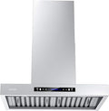 IKTCH 30 inch Wall Mount Range Hood, 900 CFM Ducted Range Hood with 4 Speed Fan, Durable Stainless Steel with Gesture Sensing & Touch Control IKP01-30