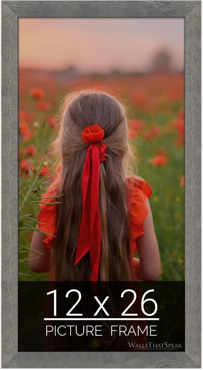 wallsthatspeak 12x26 American Barn Picture Frame for Puzzles Posters Photos or Artwork