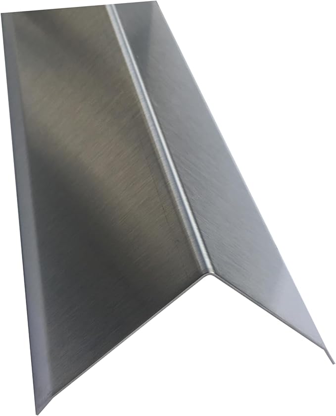 Brushed 304 Stainless Steel Corner Guards, 48" Wall Protectors, 20ga & 16ga, Available in 1/2" to 4", Multi-Pack Options (1, 2, 5, or 10) (5, 2 1/2 x 2 1/2, 20ga, with Hug Edges)