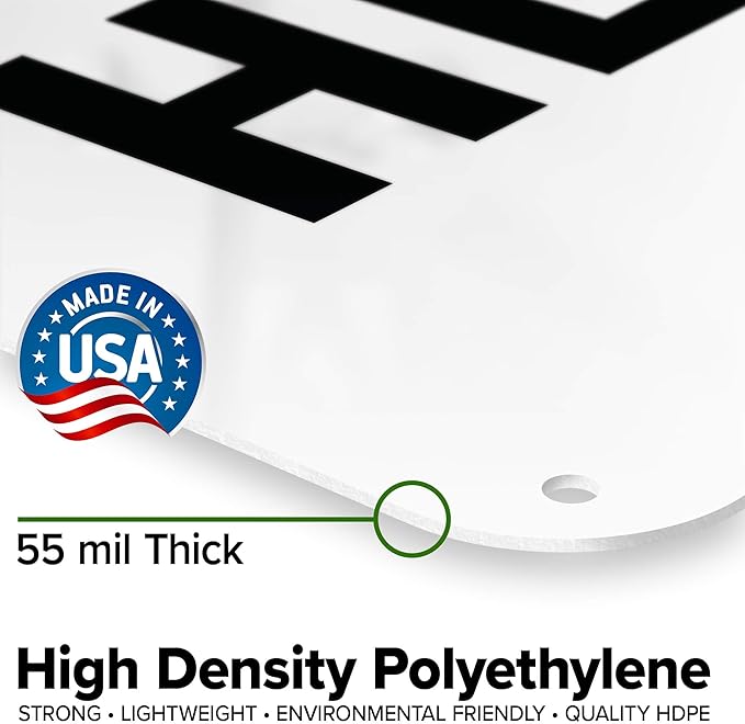 Custom Danger Sign, OSHA Sign, 18x24 Inches, 55 mil thick HDPE (high density polyethylene), Made in USA by My Sign Center