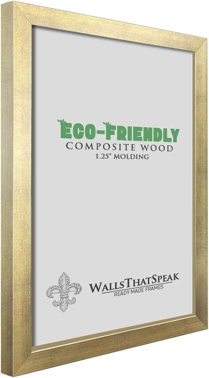 wallsthatspeak 12x20 Gold Picture Frame for Puzzles Posters Photos or Artwork