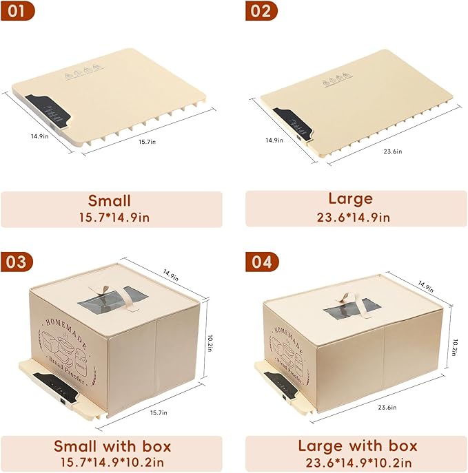 Bread Proofing Box with 85-210°F Temp Control & 12H Timer, Full-Surface Fast Heating Silicone Sourdough Warming Mat for Sourdough, Baking, Yogurt, Kombucha, and Daily Home Use（Small）