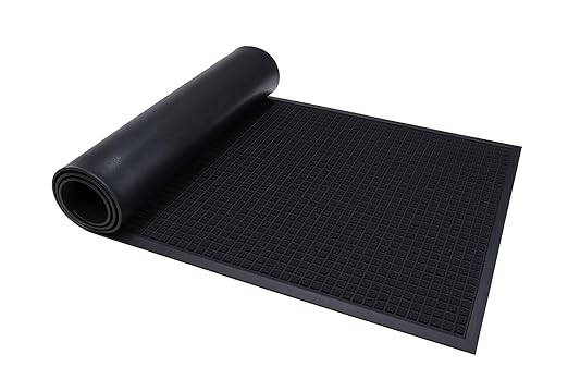Guardian WaterGuard WG031004 Indoor/Outdoor Wiper Scraper Floor Mat, Rubber/Nylon, 3'x10', Charcoal