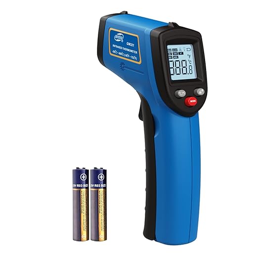 Infrared Thermometer Laser Temperature Gun, Digital Surface Heat Temp Gun Non-Contact for Cooking Food, Pizza Oven, Griddle Meat, Refrigerator, HVAC, Grill, Engine -58℉~752℉