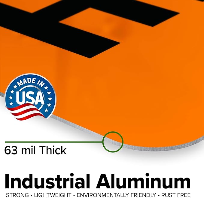 Custom warning Sign, OSHA Sign, 24x30 Inches, Rust Free .063 Aluminum, Fade Resistant, Made in USA by My Sign Center