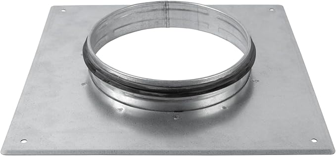 Repa Market 6 Inch Round Duct Flange/Galvanized Steel with Rubber Gasket/Wall or Ceiling Mount Adapter/For Dryer Hose & HVAC/Heavy Duty Air Return, Heating Cooling Exhaust Ventilation Cover