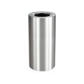 Safco Open Top Trash Can, 20 Gallon Aluminum Modern Garbage Can for Indoor Use, Silver