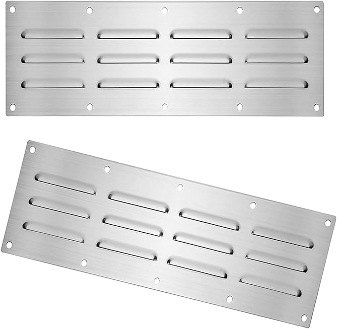 2 Part Oxidation Immune Ventilation Grilles Permanent Metal Canopies for Telecommute Commercial Use Plate for Sitting Room Bedroom