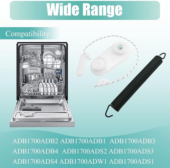 8194001 Dishwasher Door Balance Link Kit & 8270020 Dishwasher door spring Fits Whirlpool kitchenaid Maytag Dishwasher Replace PS11745526,1059756,8270018, AP3775412, AP601231