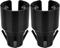 2 Pack Universal Golf Cart Cup Holder for 1 lb Portable Propane Heater, Fits 18-40 oz Water Bottles, Anti-Tip Design, Compatible with Yamaha, EZGO, and Club Car, Outdoor Essential Accessory, Black