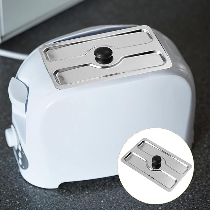 Toaster Cover, Stainless Steel Dust-cover Bread Machine Covers Toaster Lid Appliance Top Covers Electric Bread Maker Upper Cover for Sandwich Breads Machine Part Accessories