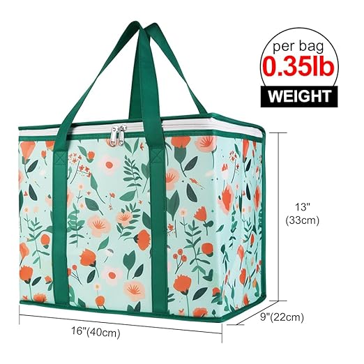Bodaon 5-Pack Cooler Insulated Food Delivery Bag, Thermal Hot Pizza, X-Large Bags for Grocery/Catering/Shopping, Rideshare Delivery Bag, Large Cold Frozen Accessories, Flower