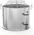 onlyfire Stainless Steel Grill Smoking Kit, Rib Hanging Attachment for Weber 18 inch Kettle Charcoal Grills - Turns Your Kettle into Smoker