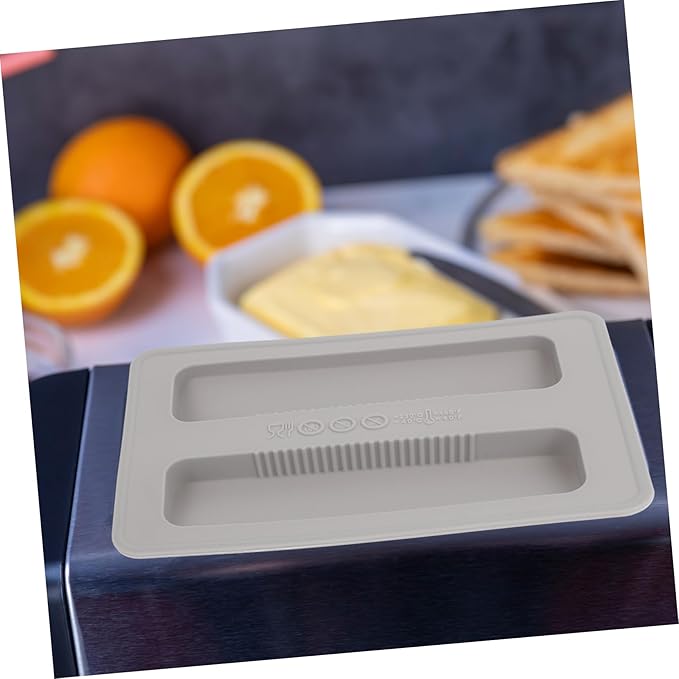 Cabilock Bread Machine Accessories 2-Piece Silicone Toaster Cover Lid for 2-Slice Toaster Dust Protection and Extend Appliance Life 6.25X3.93X0.70 Inch