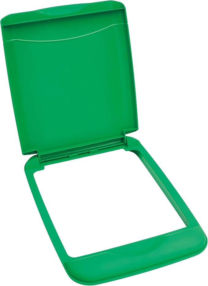 Rev-A-Shelf 35 Qt Under Sink Garbage Can Lid for Base Kitchen and Bathroom Cabinet, Replacement Plastic Trash Bin Lid Only, Green, RV-35-LID-G-1
