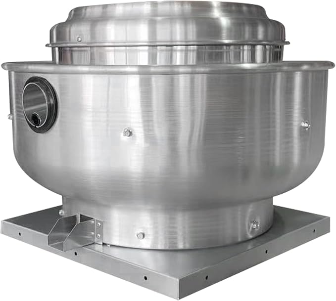 Restaurant Hood Grease Rated Exhaust Fan- Food Truck High Speed Direct Drive Centrifugal Upblast Exhaust Fan 0.5HP 110 Volt Single Phase Motor 1900-2600 CFM