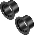4 Inch Duct Connector, HG Power 100mm Plastic Straight Pipe Flange for 4" Ducting Pipes Hoses Heating Cooling HVAC Ventilation Use, Black