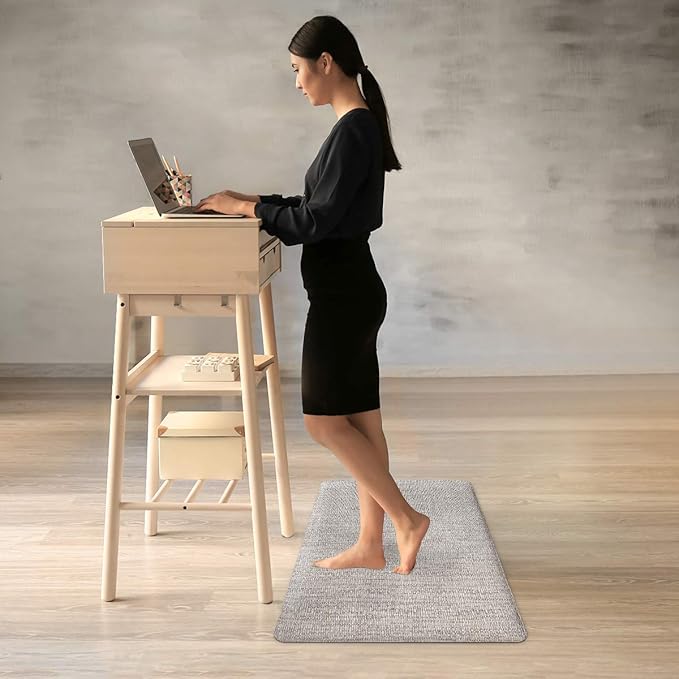 Kitchen Anti Fatigue Floor Comfort Mats for Standing Desk Garages (20X30X1/2-Inch, Sand)