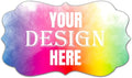 Custom Personalized Labels - 100-500 Stickers With Any Image, Logo, and Text for Business, Thank You Labels (Fancy Frame, 5x3 Inch)