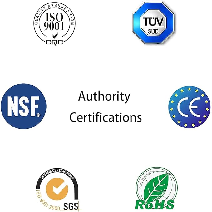 NSF Certified 1/4" O.D. Push to Connect Fittings for RO (Reverse Osmosis) Water Filter（ Fridge Installation Kits）20 pcs+30 feet 1/4" Water tubing.