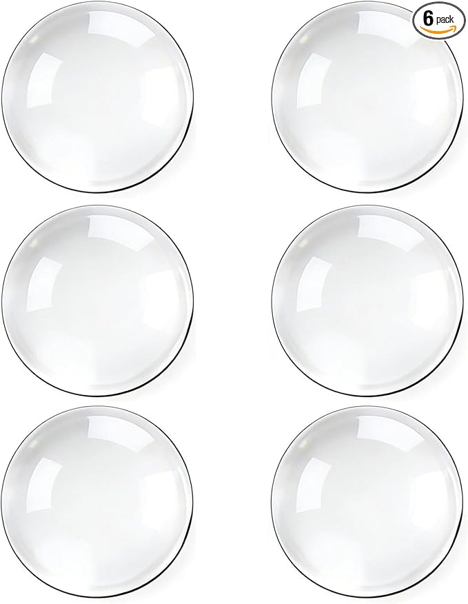 6pcs Wall Bumpers, Clear Wall Protectors, Door Bumpers for Doorknob, Furniture Bumpers,Reducing Noise,Protecting Walls,Using for Entrance Door,Cabinet Door,Fridge Door, Wall Bumper (35*35mm)