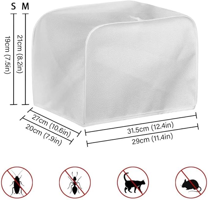 Zebra Stripe Toaster Covers 2 Slice Dust Protection Bread Maker Protectors with Top Handle Kitchen Accessories Appliance Toaster Bread Machine Cover Keep Clean