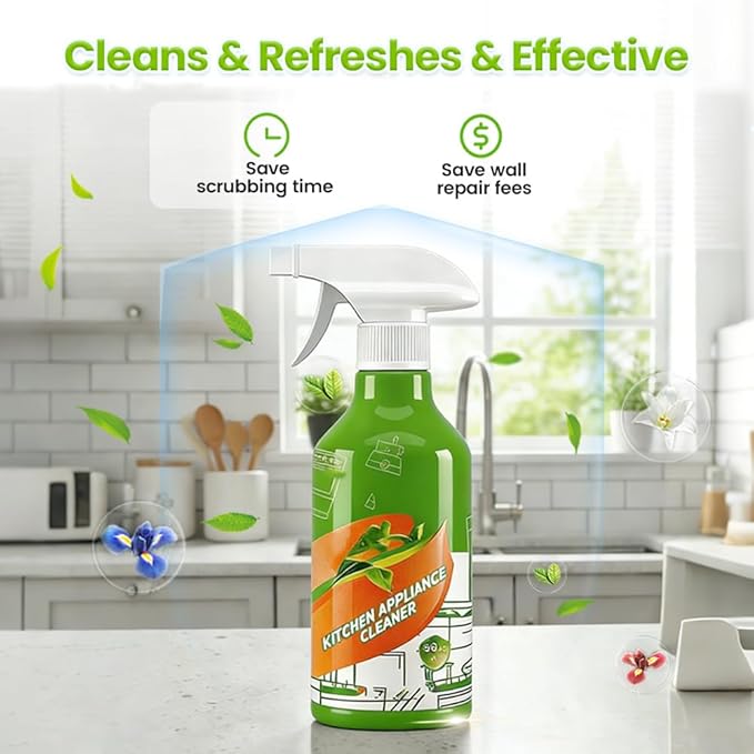 300mL Kitchen Cleaner Spray, 2026 New Cleanse Natural Enzyme Formula to Household Appliances, Clease Multi-Purpose Cleaner, Kitchen Appliance Cleaner for Hold, Stove, Oven, Range Hood (3, 300ml)
