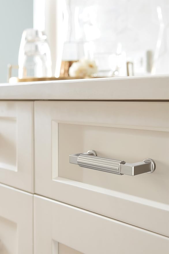 Amerock Ballard 3 inch (76mm) Center-to-Center Satin Nickel Cabinet Pull, BP37642G10