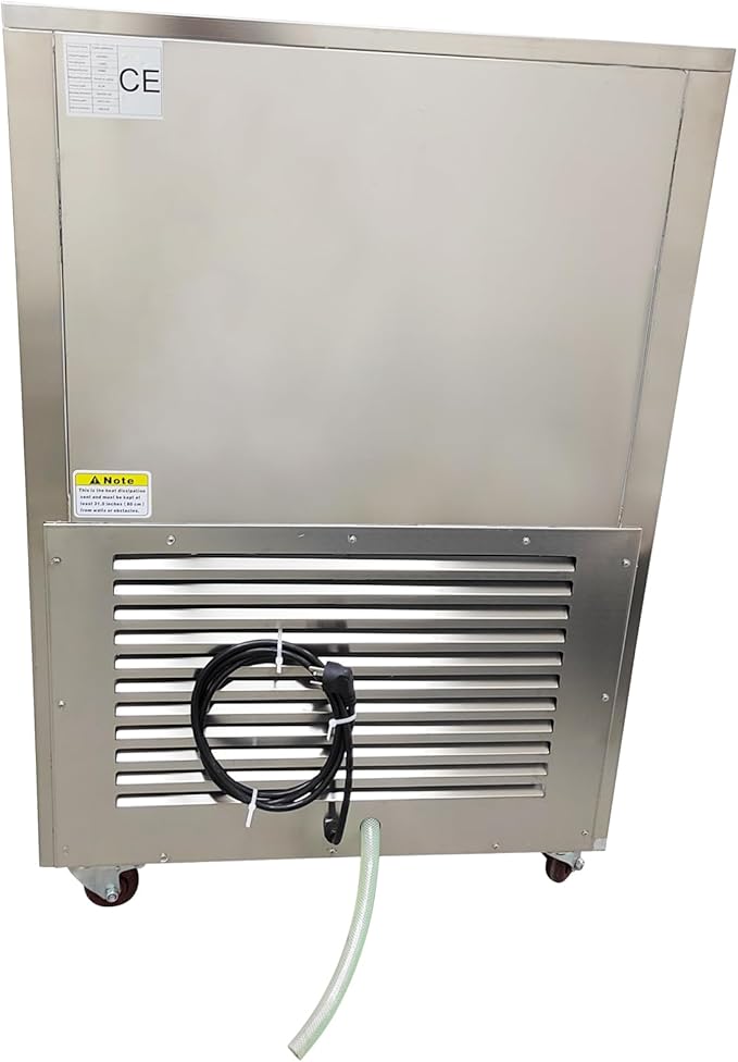 Commercial 5-Pan Blast Chiller Freezer Stainless Steel Commercial Chest Freezer -25℃~-45℃ 220V 1100W for Restaurant Kitchens Food Processing Plants & Fresh Produce Distribution Centers