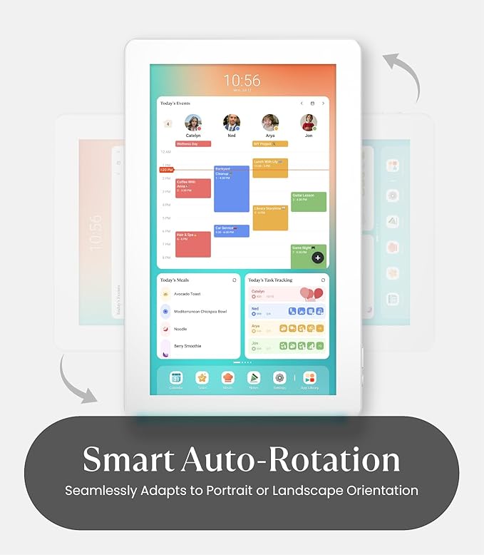 Cozyla Mate Calendar+ 2: 15.6" Digital Calendar Wall Touch Screen Chore Chart Customizable Dashboard Smart Electronic Display for Family Schedules Meal Plan All App Support Wall Mount Planner for 2026
