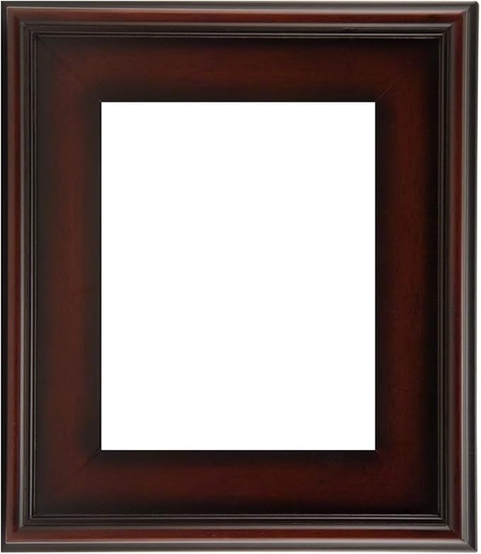 Creative Mark Plein Air Style Frame, Mahogany, 8x10-2.75" Wide Moulding with 1/2" Rabbet Depth, Open Back W/O Glazing, Museum Quality, For Art Panels, Stretched Canvas, Pictures & More