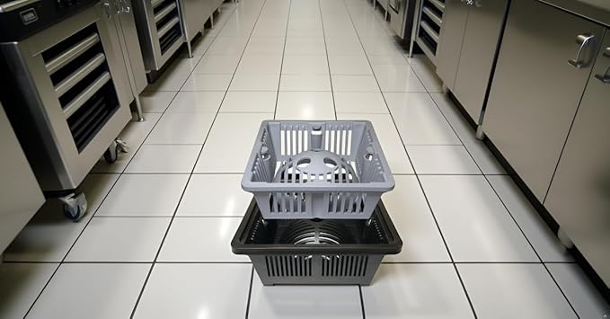 RectorSeal Guardian Drain Lock GDLDUO4500BSKS Duo 2-in-1 Basket Square Commercial Floor Sink Strainer, 8.5 Inch