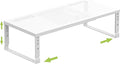 Expandable Cabinet Shelf Organizer Storage Spice Rack Shelves for Kitchen Stackable Adjustable Pantry Cupboard Bathroom Countertop Desktop(1Pack/White/Large-with Hole)
