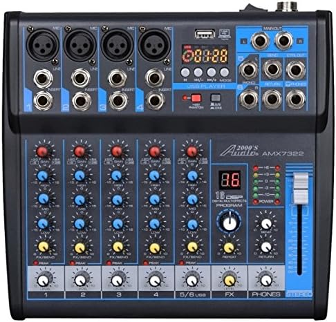Audio2000'S AMX7322 DJ Mixer