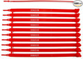 1000 Plastic Security Seals - Numbered Tamper Seals for Trucks, Trailers, Containers (Red)