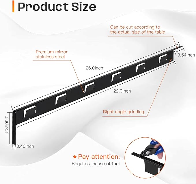 Stove Gap Covers, 25.6" Long & 0.4" Wide Stove Counter Side Gap Guards, Oven Gap Filler with Aluminum, Heat Resistant and Easy to Clean, Range Trim Kit, Left and Right 2 PCS(Black)