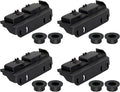 4 Pack WD28X27241 AP6990367B Dishwasher Rack Carrier And Roller Kit Compatible with GE Haier Dishwasher replaces WD12X10439, WD12X10446, WD12X10447, WD12X22657, WD12X22656