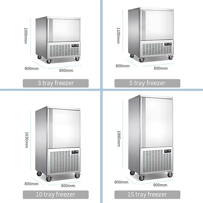 Commercial 10 Trays Blast Chiller,Blast Chiller & Freezer, Chest Freezer,Batch Chiller for Hard ice Cream,Cakes,Chicken,Fish,Sushi Rice in Restaurant,Hotel,School