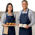 Native Fab Kitchen Apron 2 Pack - 100% Cotton Adjustable, Durable Apron with Pockets, Perfect for Cooking, Baking, Grilling