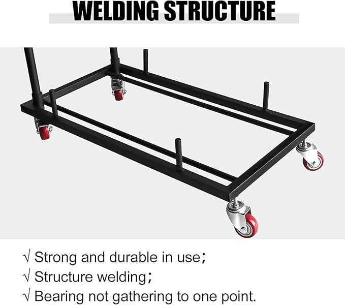 Drywall Sheet Cart, Heavy Duty Panel Dollies Cart with 4 Swivel Wheels, Handling Wall Panel, Sheetrock, Wood Panel, Rolling Dollies for Garage, Home, Warehouse,39.4x20.3x40.9
