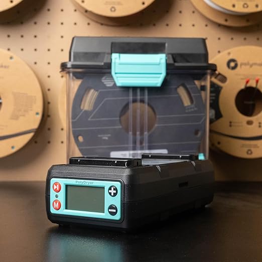 Polymaker PolyDryer Dry Dock, Modular Filament Dryer Base for 3D Printing, 360° Airflow, Material Presets, Adjustable Heat & Timer, PLA, PETG, ABS, PC, Nylon & More (Dryer Dock ONLY)