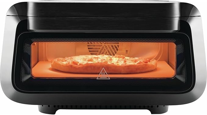 Frigidaire Electric Indoor Pizza Oven – Reach Temperatures of 700°F – Stone Bake 12” Pizzas in Minutes – Portable Countertop Oven with Air Fry and Bake. Peel Included Model FRPO100B