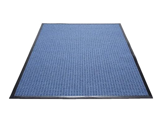 Guardian WaterGuard Indoor/Outdoor Wiper Scraper Floor Mat, Rubber/Nylon, 3'x20', Blue