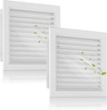 2-Pack 12" x 12" Premium Aluminum Gable Vents with Screen, Paintable Design -Ideal for Attic and Shed Ventilation, Vent Opening: 10"x10"