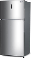 BLACK+DECKER 16.4 Cu. Ft. Top Mount Refrigerator with Freezer, 2 Door Refrigerator with Top Freezer and Separate Temperature Controls, Auto Defrost, Full Size, BR1640KS, Stainless Steel Look