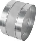 Vent Systems 10" Inch Flexible Vibration-Reducing Female Fit Duct Connector – Galvanized Steel HVAC Ducting for Joining Two Male Duct Fittings – Dust Collection Fittings Inline Noise-Reducing Coupler