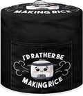 Round Pressure Cooker Cover 8 qt,Cute Cooker Pattern Kitchen Appliance Cover Dust Cover with Pockets for Electric Pressure Cooker Air Fryer Rice Cooker Steamer